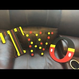 Mickey Mouse themed craft letters